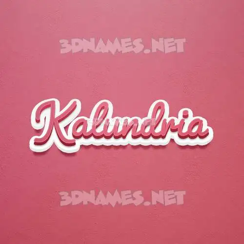 kalundria in Red Scribble style - 3D name wallpaper kalundria in Red Scribble style - 3D name wallpaper