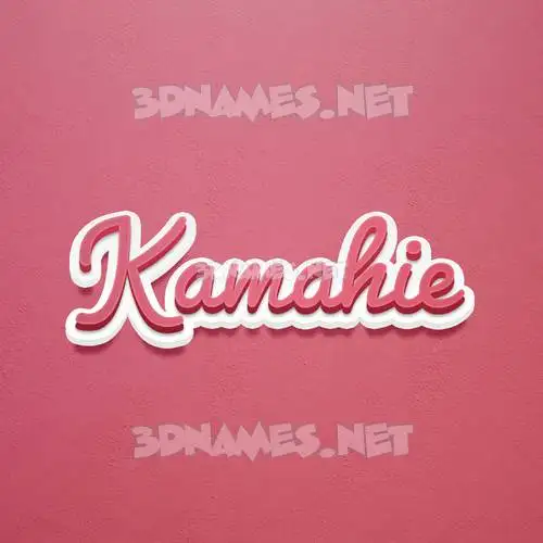 kamahie in Red Scribble style - 3D name wallpaper kamahie in Red Scribble style - 3D name wallpaper