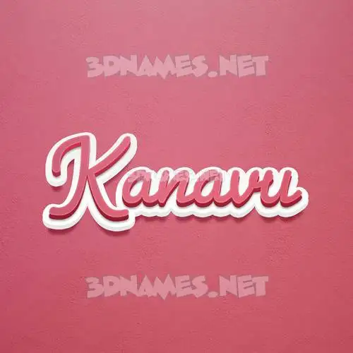 kanavu in Red Scribble style - 3D name wallpaper kanavu in Red Scribble style - 3D name wallpaper
