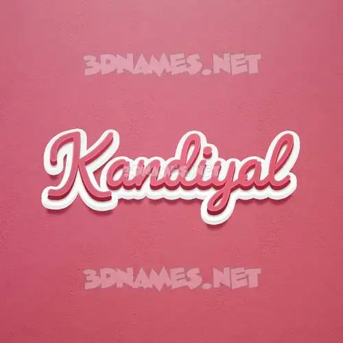 kandiyal in Red Scribble style - 3D name wallpaper kandiyal in Red Scribble style - 3D name wallpaper