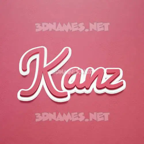 kanz in Red Scribble style - 3D name wallpaper kanz in Red Scribble style - 3D name wallpaper