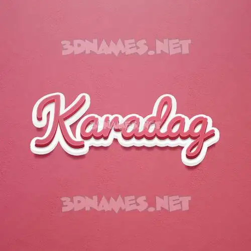 karadag in Red Scribble style - 3D name wallpaper karadag in Red Scribble style - 3D name wallpaper