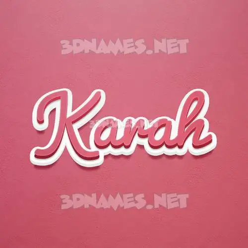 karah in Red Scribble style - 3D name wallpaper karah in Red Scribble style - 3D name wallpaper