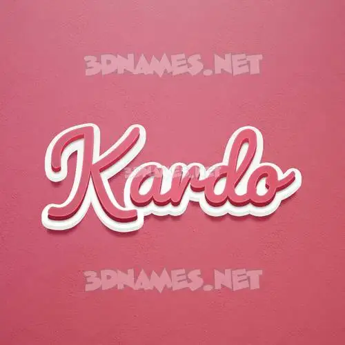 kardo in Red Scribble style - 3D name wallpaper kardo in Red Scribble style - 3D name wallpaper