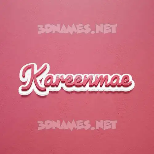 kareenmae in Red Scribble style - 3D name wallpaper kareenmae in Red Scribble style - 3D name wallpaper