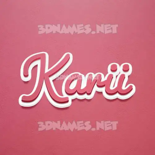 karii in Red Scribble style - 3D name wallpaper karii in Red Scribble style - 3D name wallpaper