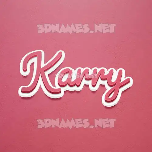 karry in Red Scribble style - 3D name wallpaper karry in Red Scribble style - 3D name wallpaper