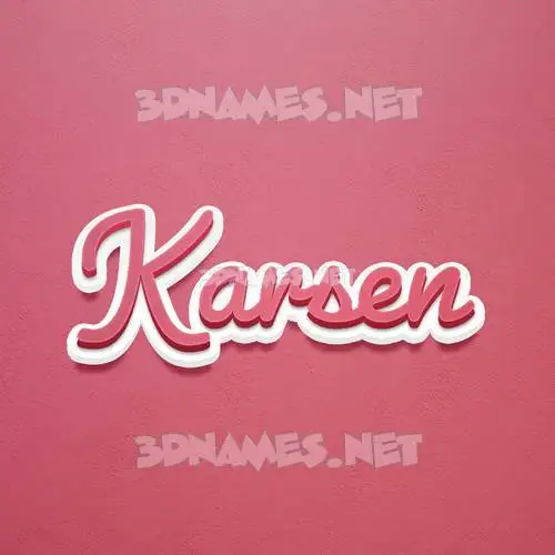 karsen in Red Scribble style - 3D name wallpaper karsen in Red Scribble style - 3D name wallpaper