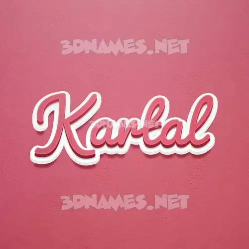 kartal in Red Scribble style - 3D name wallpaper kartal in Red Scribble style - 3D name wallpaper