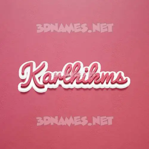 karthikms in Red Scribble style - 3D name wallpaper karthikms in Red Scribble style - 3D name wallpaper
