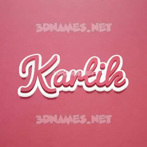kartik in Red Scribble style - 3D name wallpaper kartik in Red Scribble style - 3D name wallpaper