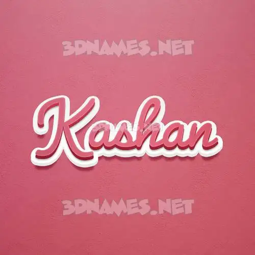 kashan in Red Scribble style - 3D name wallpaper kashan in Red Scribble style - 3D name wallpaper