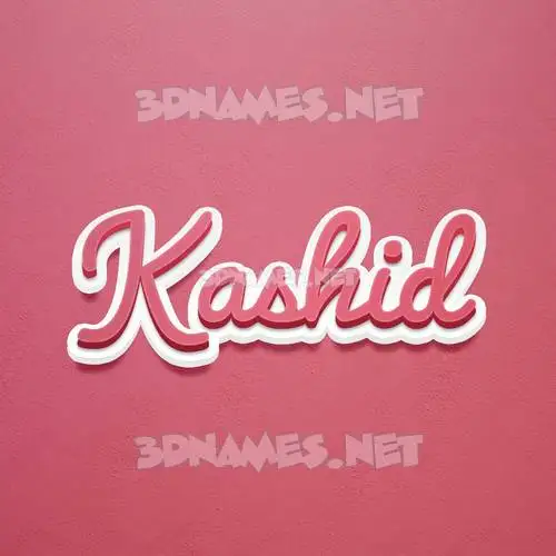 kashid in Red Scribble style - 3D name wallpaper kashid in Red Scribble style - 3D name wallpaper
