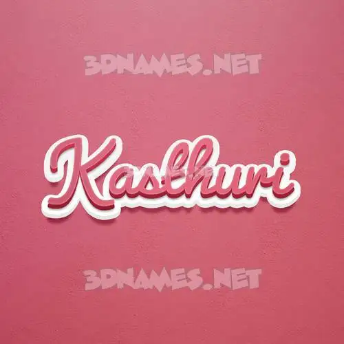 kasthuri in Red Scribble style - 3D name wallpaper