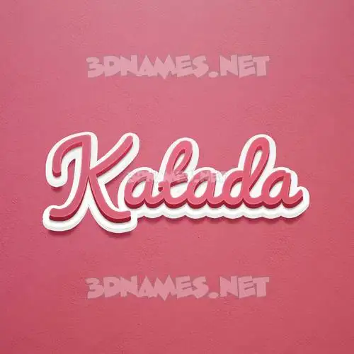 katada in Red Scribble style - 3D name wallpaper katada in Red Scribble style - 3D name wallpaper