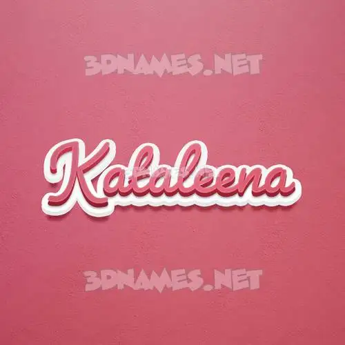 kataleena in Red Scribble style - 3D name wallpaper kataleena in Red Scribble style - 3D name wallpaper