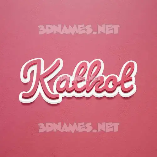 katkot in Red Scribble style - 3D name wallpaper katkot in Red Scribble style - 3D name wallpaper