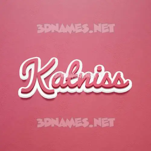 katniss in Red Scribble style - 3D name wallpaper katniss in Red Scribble style - 3D name wallpaper