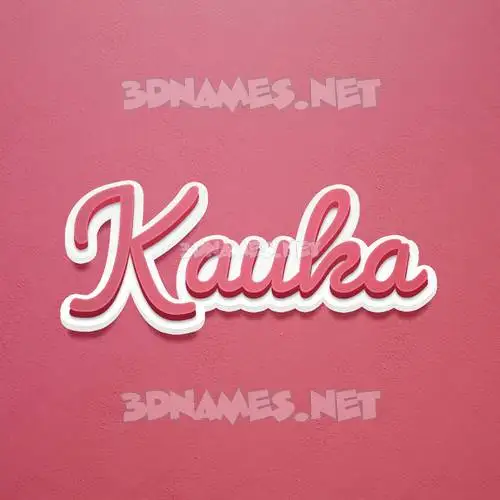 kauka in Red Scribble style - 3D name wallpaper kauka in Red Scribble style - 3D name wallpaper