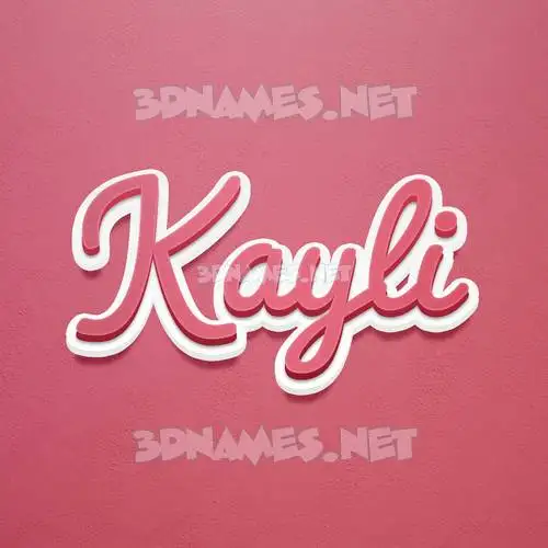 kayli in Red Scribble style - 3D name wallpaper kayli in Red Scribble style - 3D name wallpaper