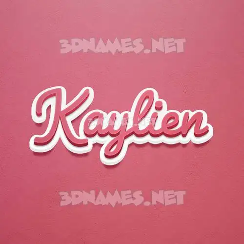 kaylien in Red Scribble style - 3D name wallpaper kaylien in Red Scribble style - 3D name wallpaper