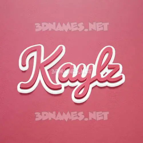 kaylz in Red Scribble style - 3D name wallpaper kaylz in Red Scribble style - 3D name wallpaper
