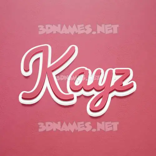 kayz in Red Scribble style - 3D name wallpaper kayz in Red Scribble style - 3D name wallpaper