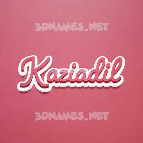 kaziadil in Red Scribble style - 3D name wallpaper kaziadil in Red Scribble style - 3D name wallpaper