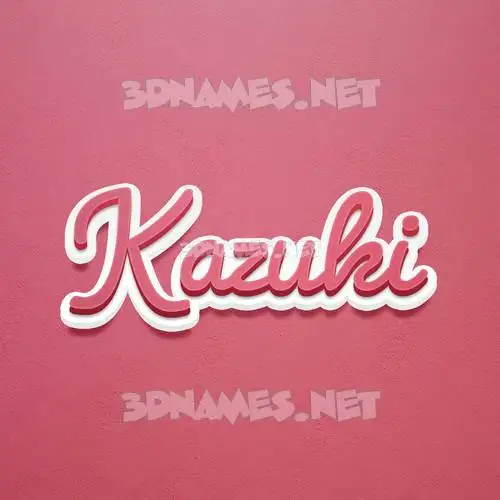 kazuki in Red Scribble style - 3D name wallpaper kazuki in Red Scribble style - 3D name wallpaper