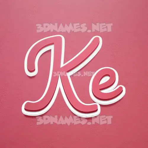 ke in Red Scribble style - 3D name wallpaper ke in Red Scribble style - 3D name wallpaper