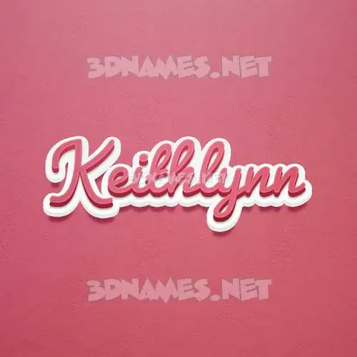 keithlynn in Red Scribble style - 3D name wallpaper