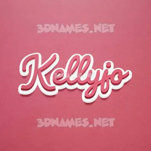 kellyjo in Red Scribble style - 3D name wallpaper kellyjo in Red Scribble style - 3D name wallpaper