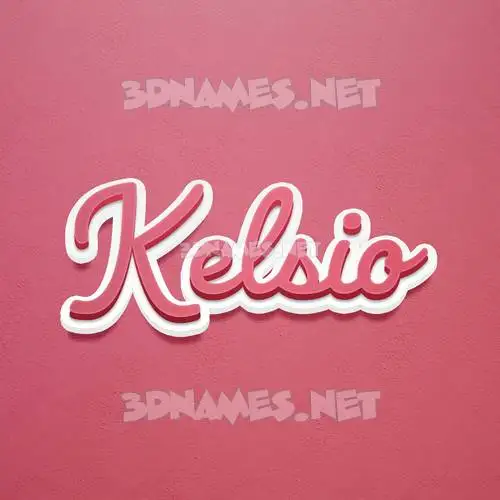 kelsio in Red Scribble style - 3D name wallpaper kelsio in Red Scribble style - 3D name wallpaper