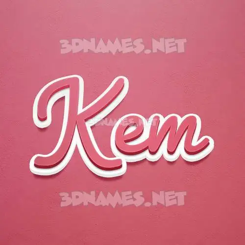 kem in Red Scribble style - 3D name wallpaper kem in Red Scribble style - 3D name wallpaper