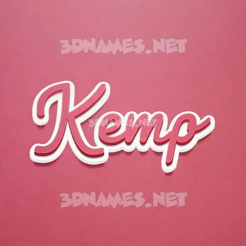 kemp in Red Scribble style - 3D name wallpaper kemp in Red Scribble style - 3D name wallpaper