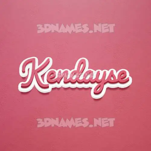 kendayse in Red Scribble style - 3D name wallpaper kendayse in Red Scribble style - 3D name wallpaper