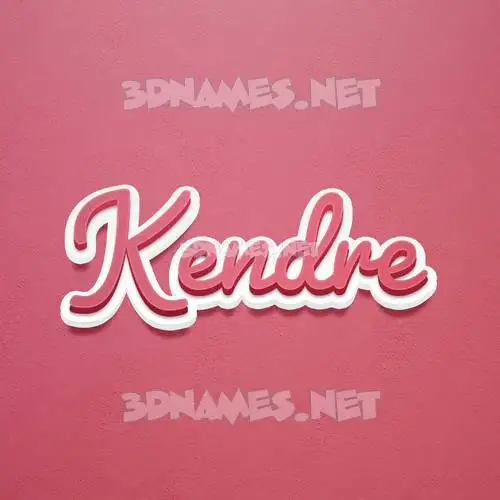 kendre in Red Scribble style - 3D name wallpaper kendre in Red Scribble style - 3D name wallpaper