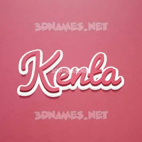 kenta in Red Scribble style - 3D name wallpaper kenta in Red Scribble style - 3D name wallpaper