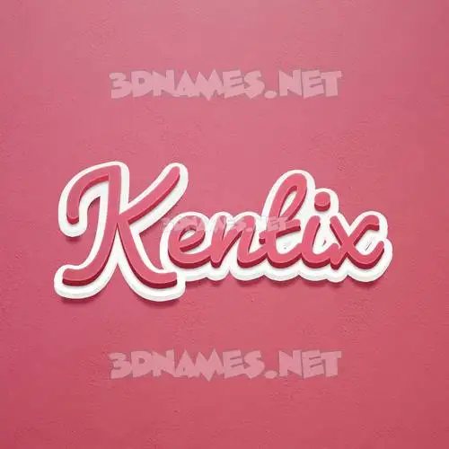 kentix in Red Scribble style - 3D name wallpaper kentix in Red Scribble style - 3D name wallpaper