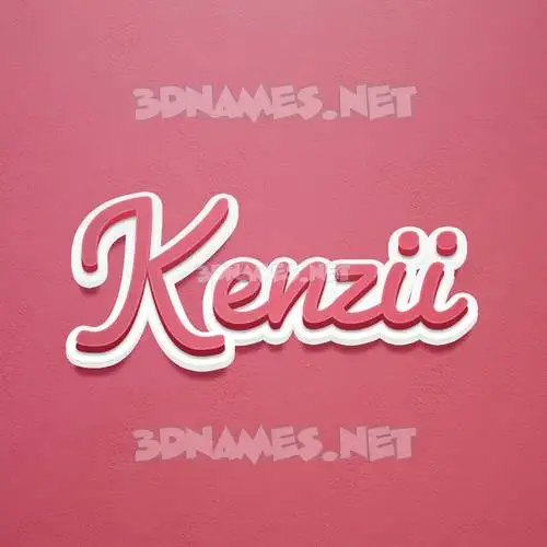 kenzii in Red Scribble style - 3D name wallpaper kenzii in Red Scribble style - 3D name wallpaper