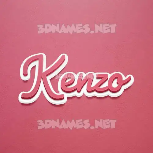 kenzo in Red Scribble style - 3D name wallpaper kenzo in Red Scribble style - 3D name wallpaper