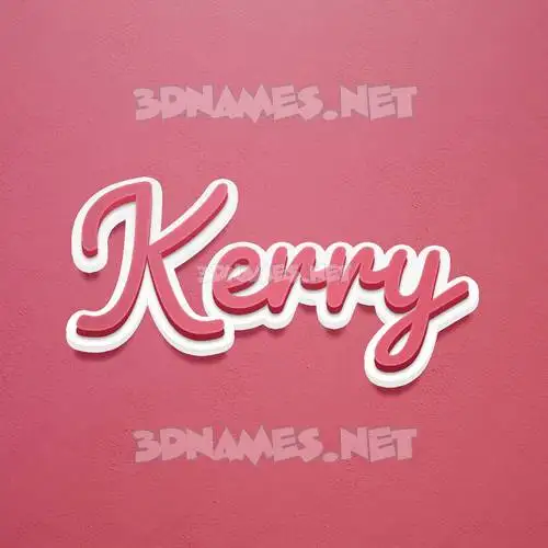 kerry in Red Scribble style - 3D name wallpaper kerry in Red Scribble style - 3D name wallpaper