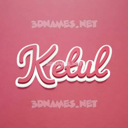 ketul in Red Scribble style - 3D name wallpaper ketul in Red Scribble style - 3D name wallpaper