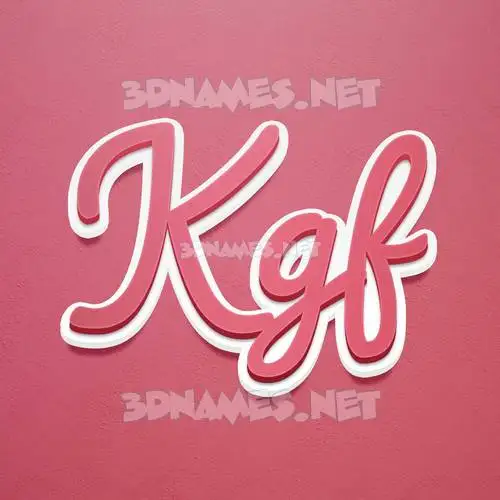 kgf in Red Scribble style - 3D name wallpaper kgf in Red Scribble style - 3D name wallpaper