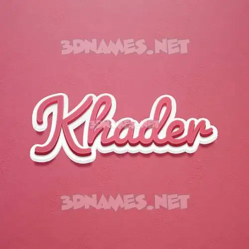 khader in Red Scribble style - 3D name wallpaper khader in Red Scribble style - 3D name wallpaper