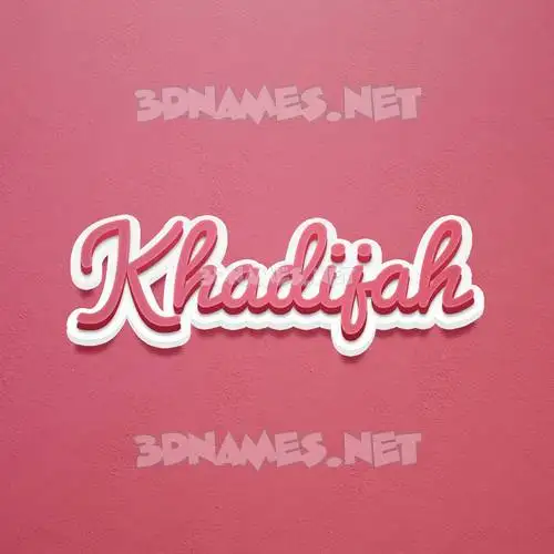 khadijah in Red Scribble style - 3D name wallpaper khadijah in Red Scribble style - 3D name wallpaper