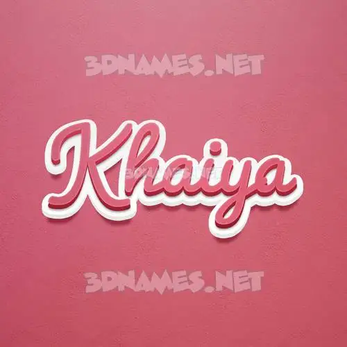 khaiya in Red Scribble style - 3D name wallpaper khaiya in Red Scribble style - 3D name wallpaper