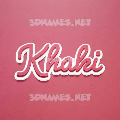 khaki in Red Scribble style - 3D name wallpaper khaki in Red Scribble style - 3D name wallpaper