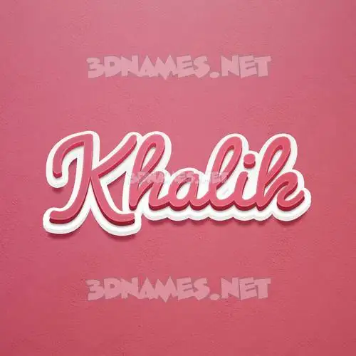 khalik in Red Scribble style - 3D name wallpaper khalik in Red Scribble style - 3D name wallpaper