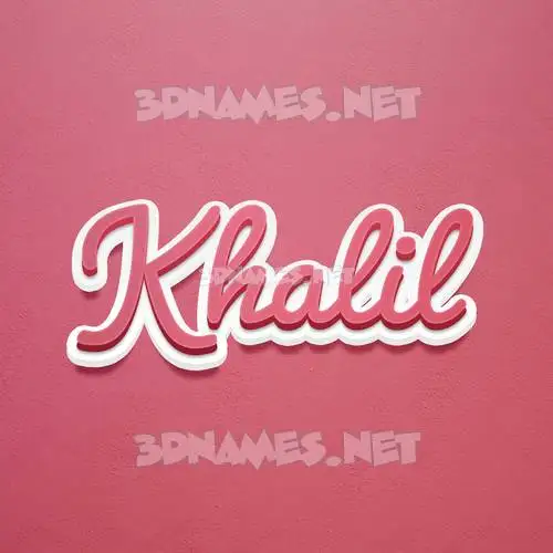 khalil in Red Scribble style - 3D name wallpaper khalil in Red Scribble style - 3D name wallpaper